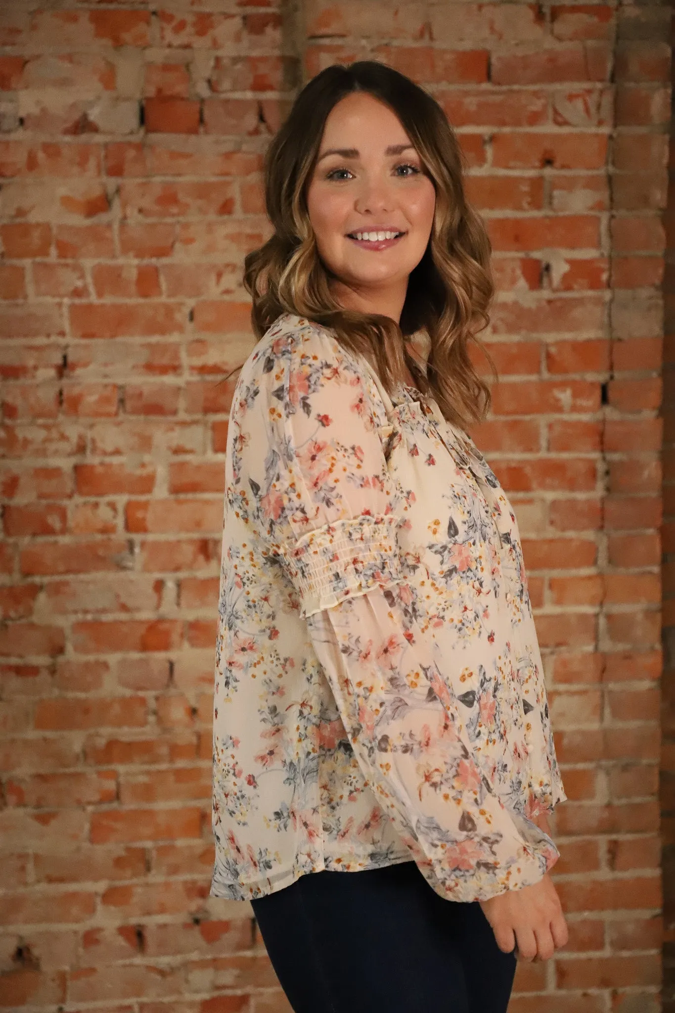 Floral Dreams Long Sleeve Blouse