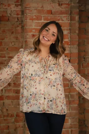 Floral Dreams Long Sleeve Blouse