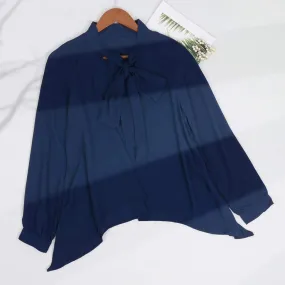 Flowy Chiffon Bow Blouse