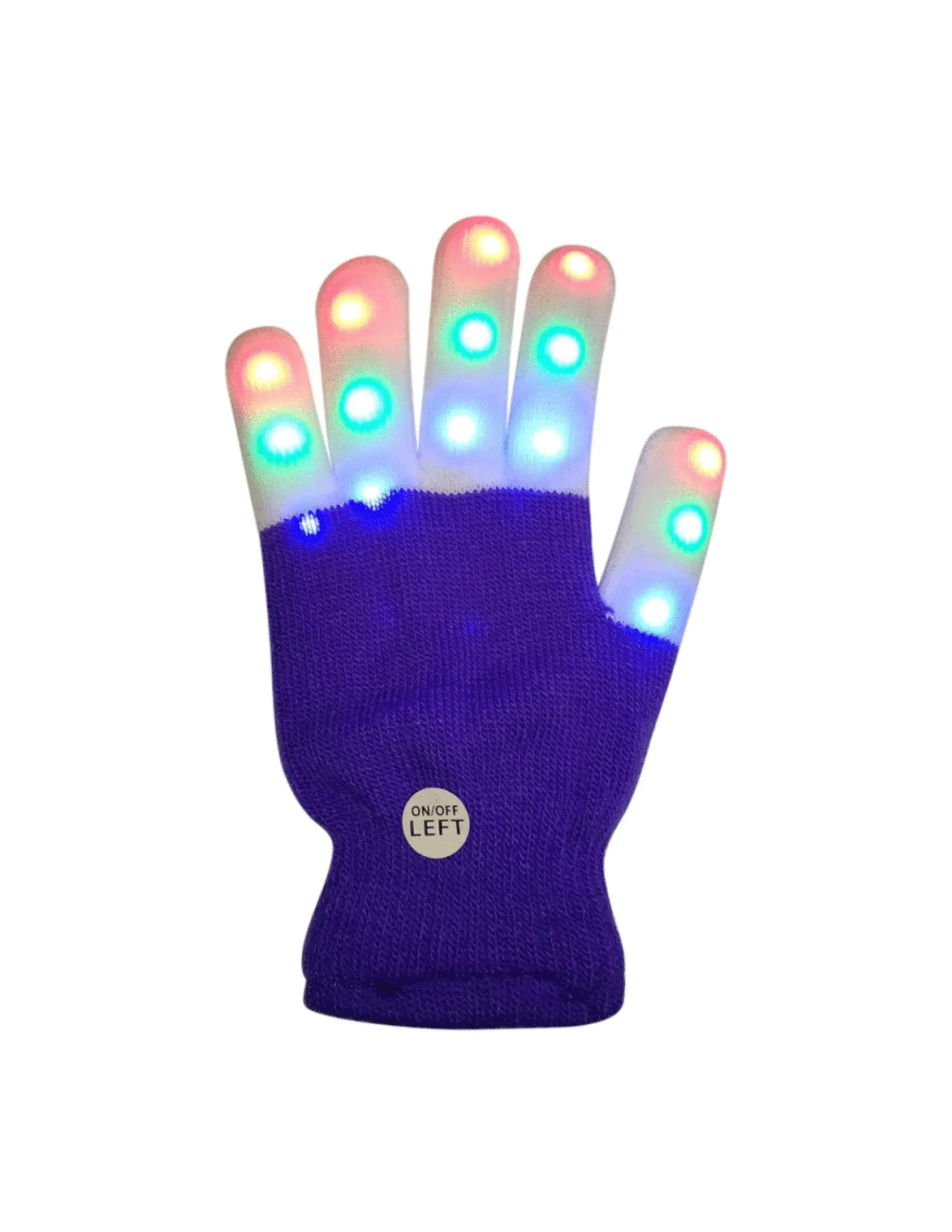 Full Finger LED Rave Gloves