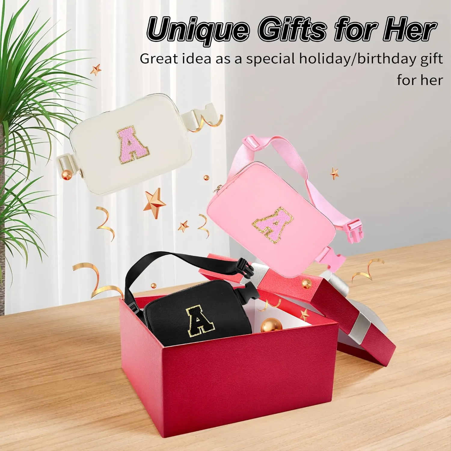 Gifts for Girls Teens Kids - Birthday Gifts for Daughter Sister Her,Travel Essentials,Teen Girl Essentials,Waist Packs Cute Teen Trendy Stuff Belt Bag Crossbody Bag | Cream,S