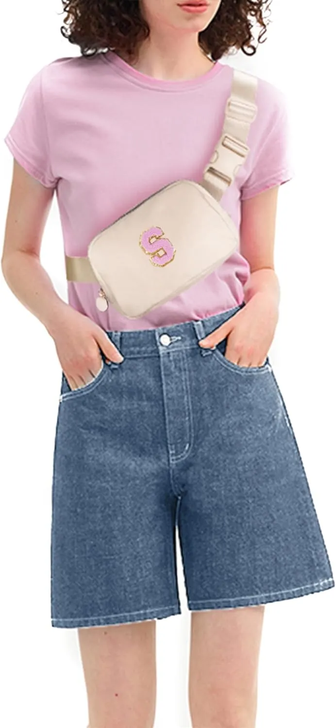 Gifts for Girls Teens Kids - Birthday Gifts for Daughter Sister Her,Travel Essentials,Teen Girl Essentials,Waist Packs Cute Teen Trendy Stuff Belt Bag Crossbody Bag | Cream,S