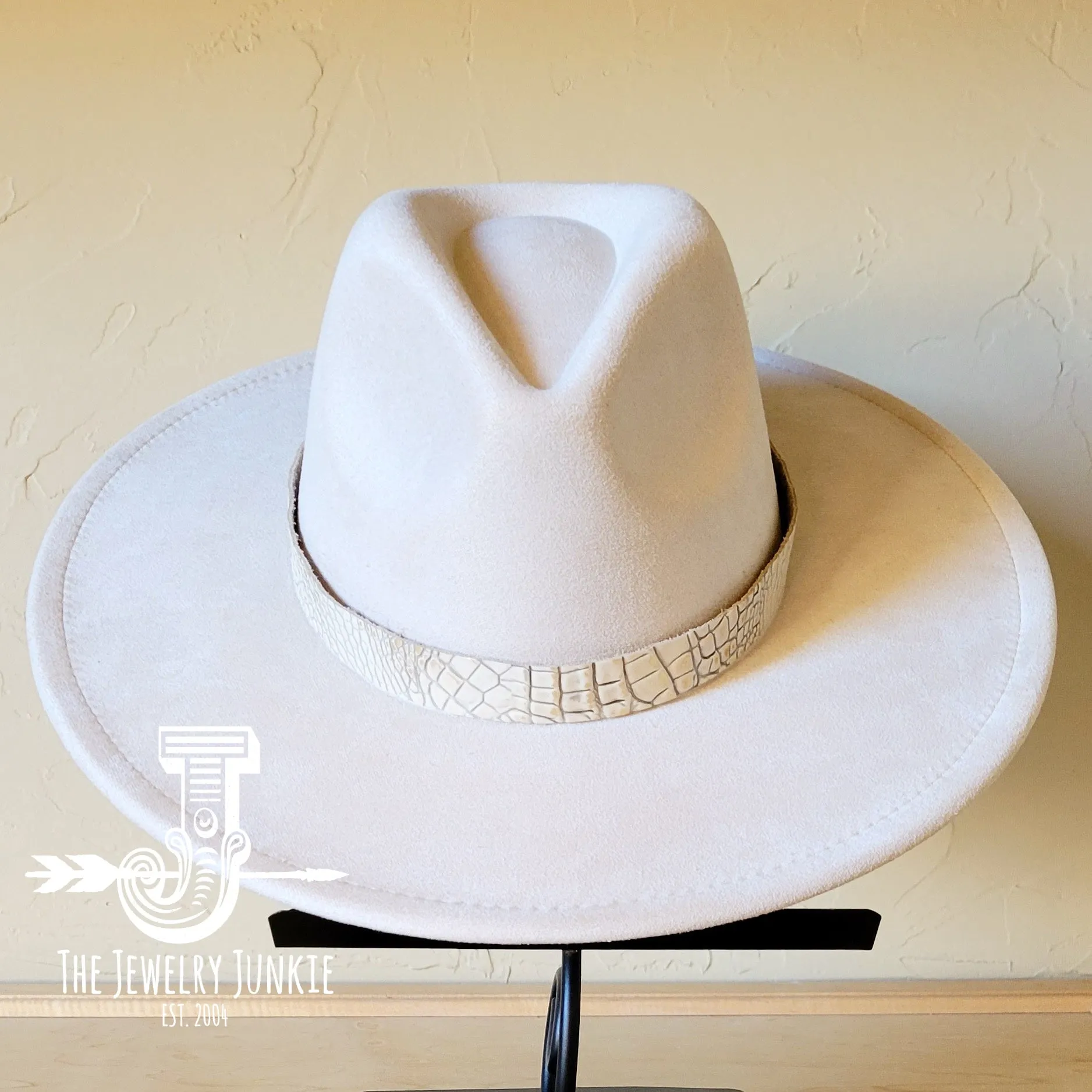 Gold Gator Western Leather Band w/ Choice of Boho Hat 985a