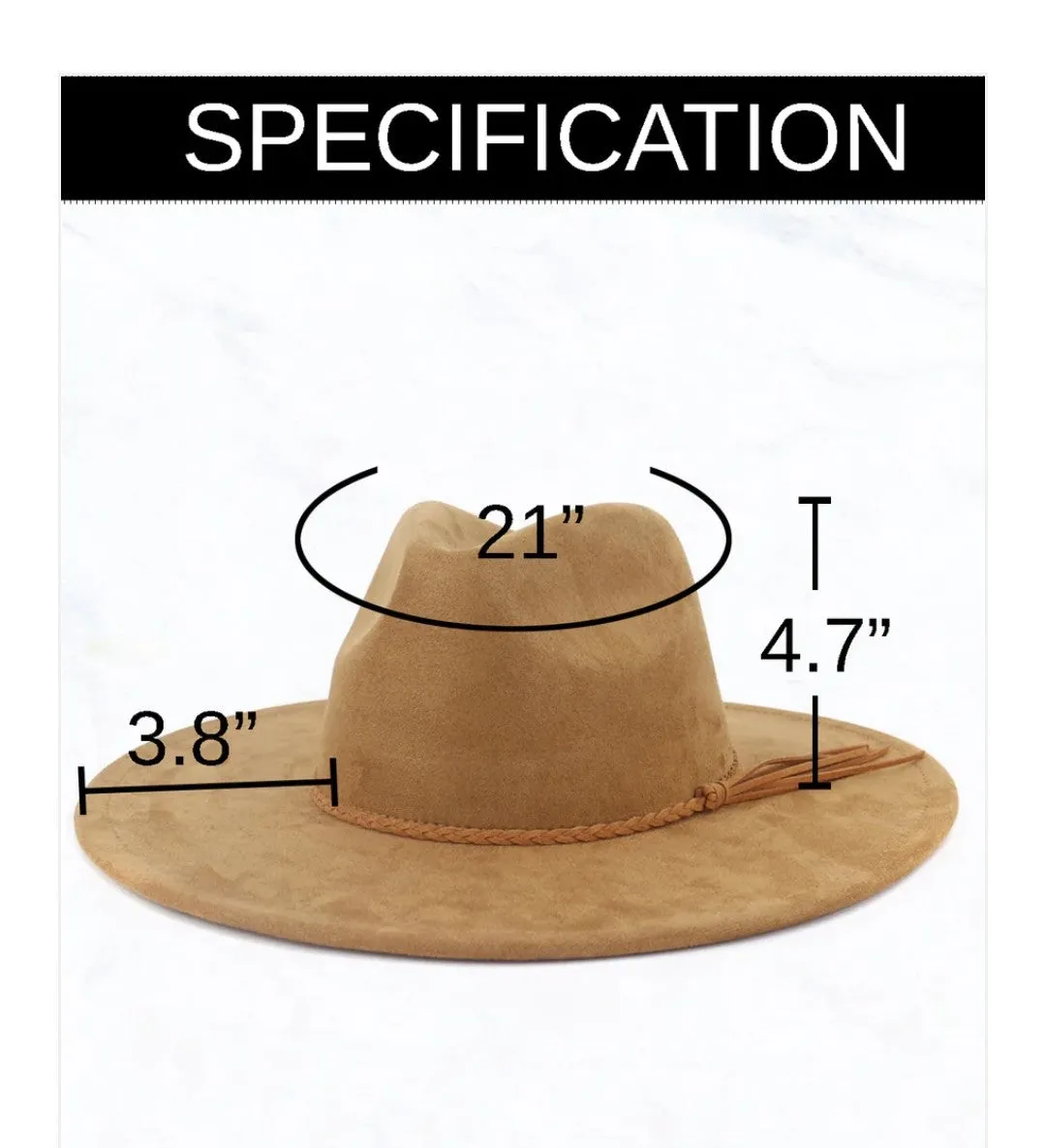 Gold Gator Western Leather Band w/ Choice of Boho Hat 985a