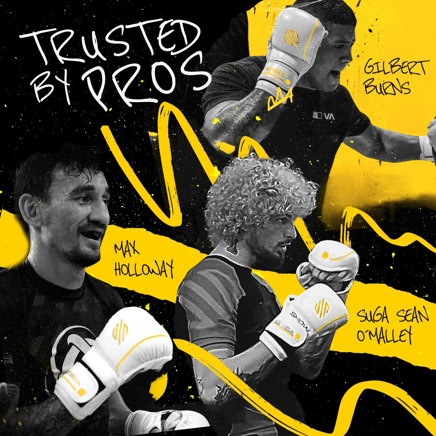Gold Strike Puffy MMA Gloves