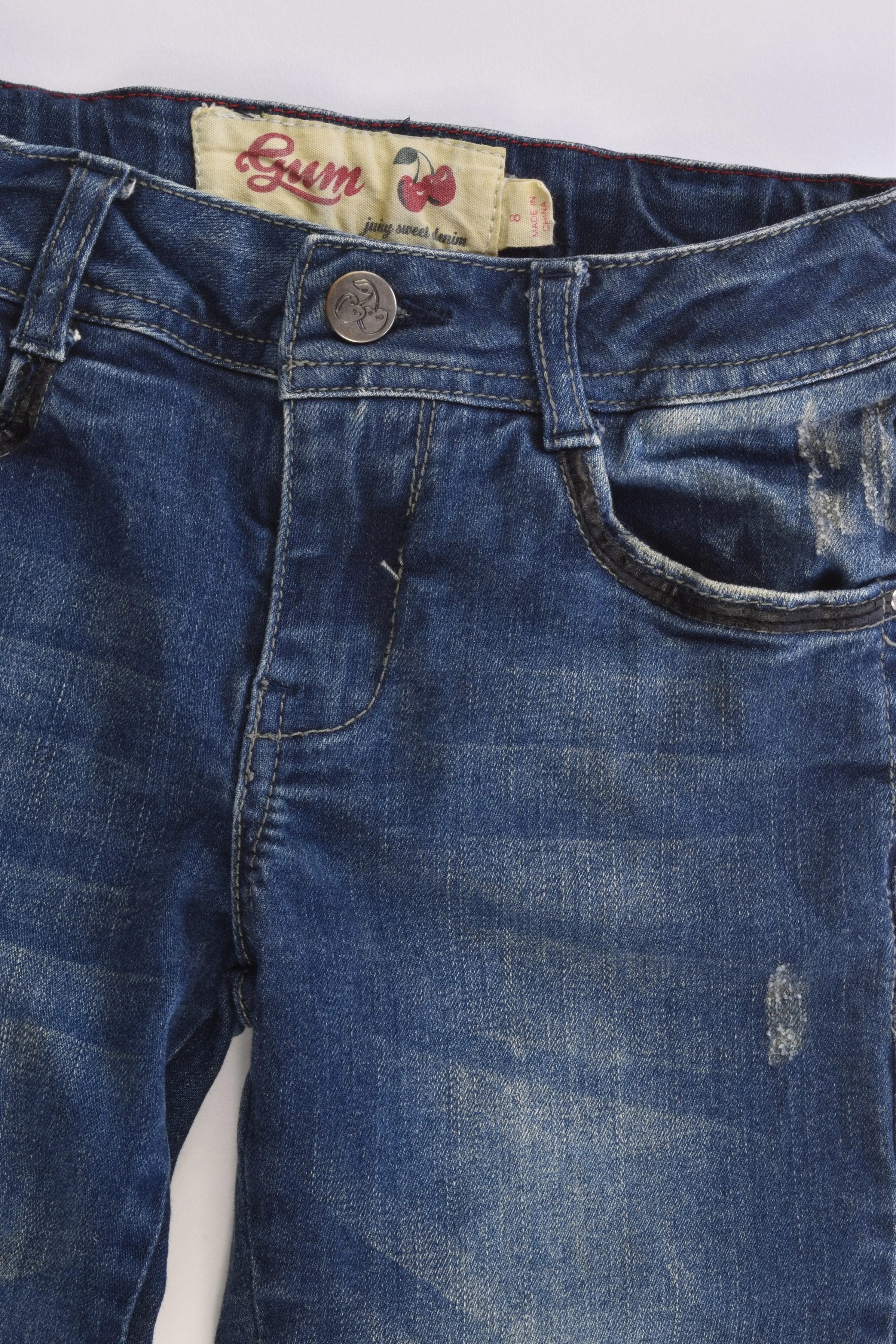 Gum Size 8 Stretchy Denim Pants