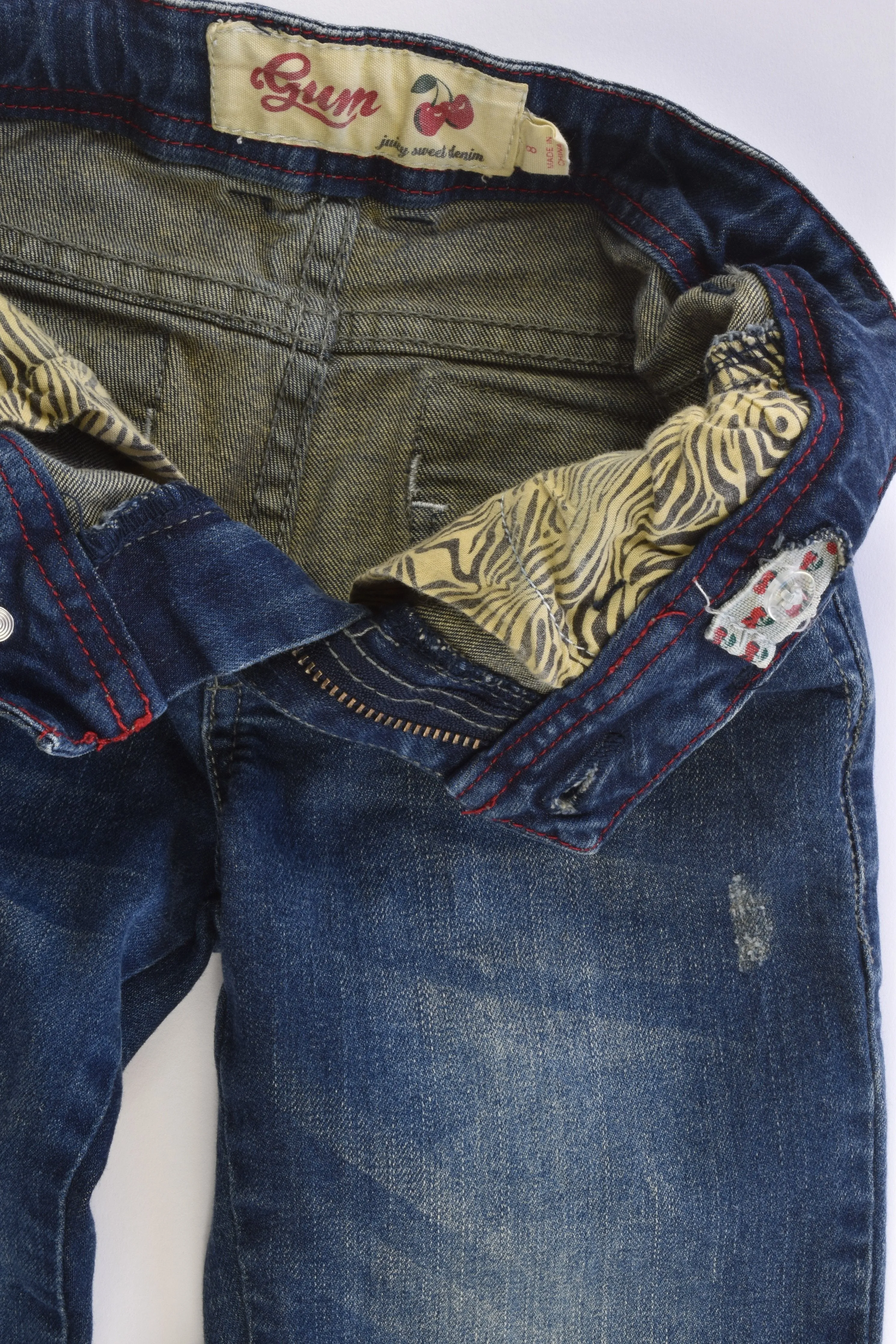 Gum Size 8 Stretchy Denim Pants