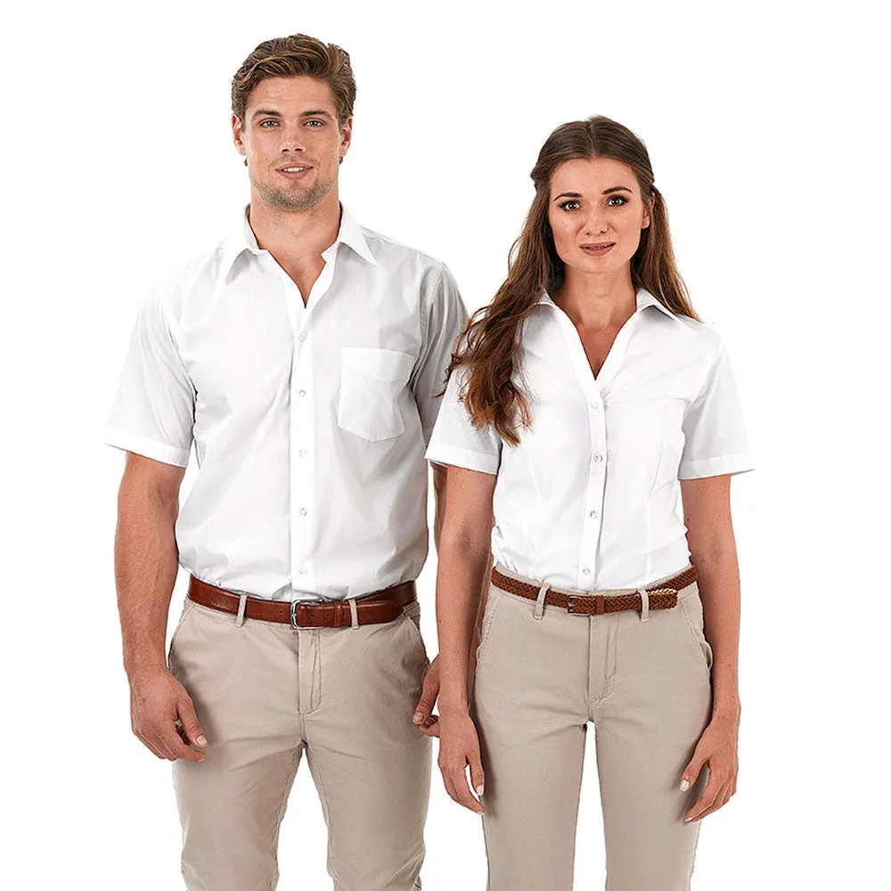 Identitee Men's White Rodeo Short Sleeve Shirt