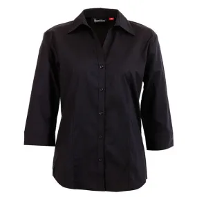 Identitee Women's Black Rodeo 3/4 Sleeve Shirt