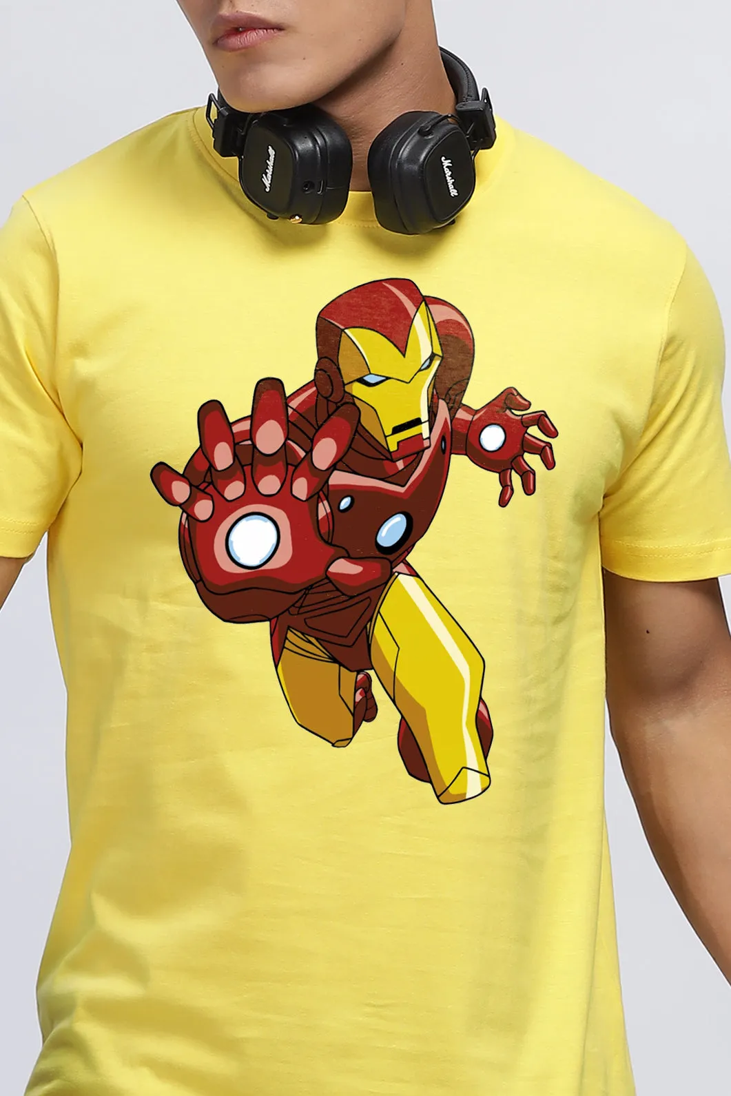 IRONMAN LEMON YELLOW GRAPHIC T-SHIRT