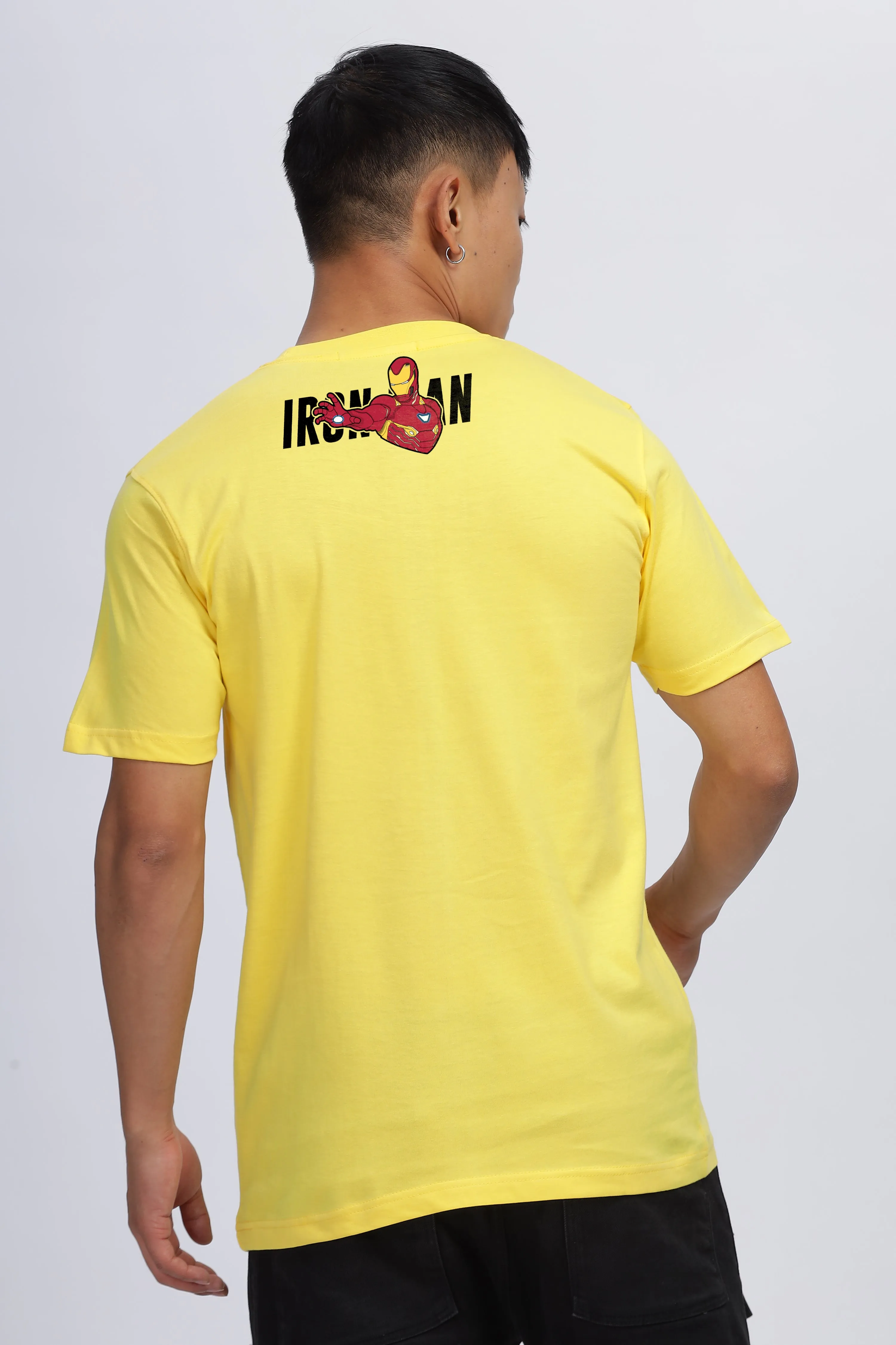 IRONMAN LEMON YELLOW GRAPHIC T-SHIRT