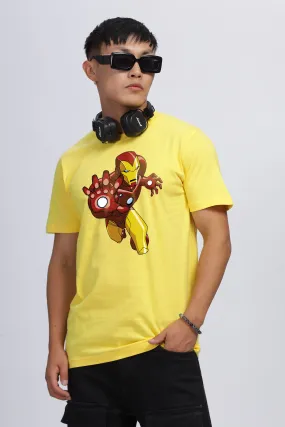 IRONMAN LEMON YELLOW GRAPHIC T-SHIRT