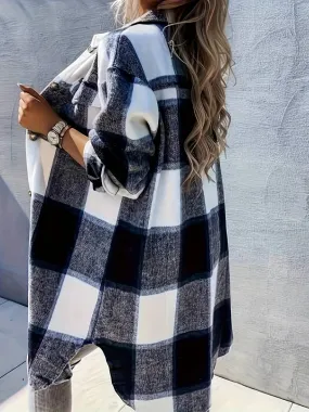 Ivyshape | Checked Shirt Jackets Coat