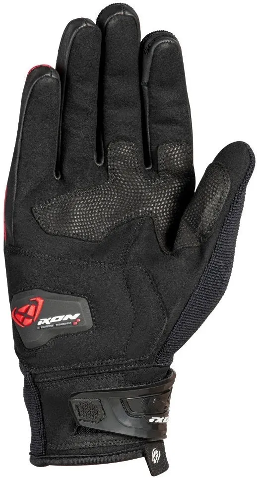 IXON RS CHARLY BLACK/RED GLOVES