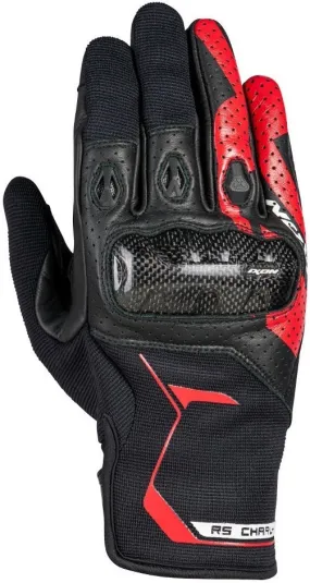 IXON RS CHARLY BLACK/RED GLOVES