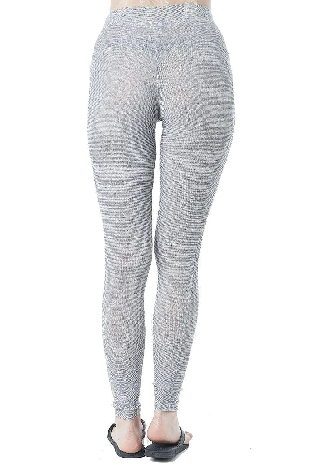 Khanomak Drawstring Spandex Stretchy Fitted Long Pants With Knee Slits Leggings