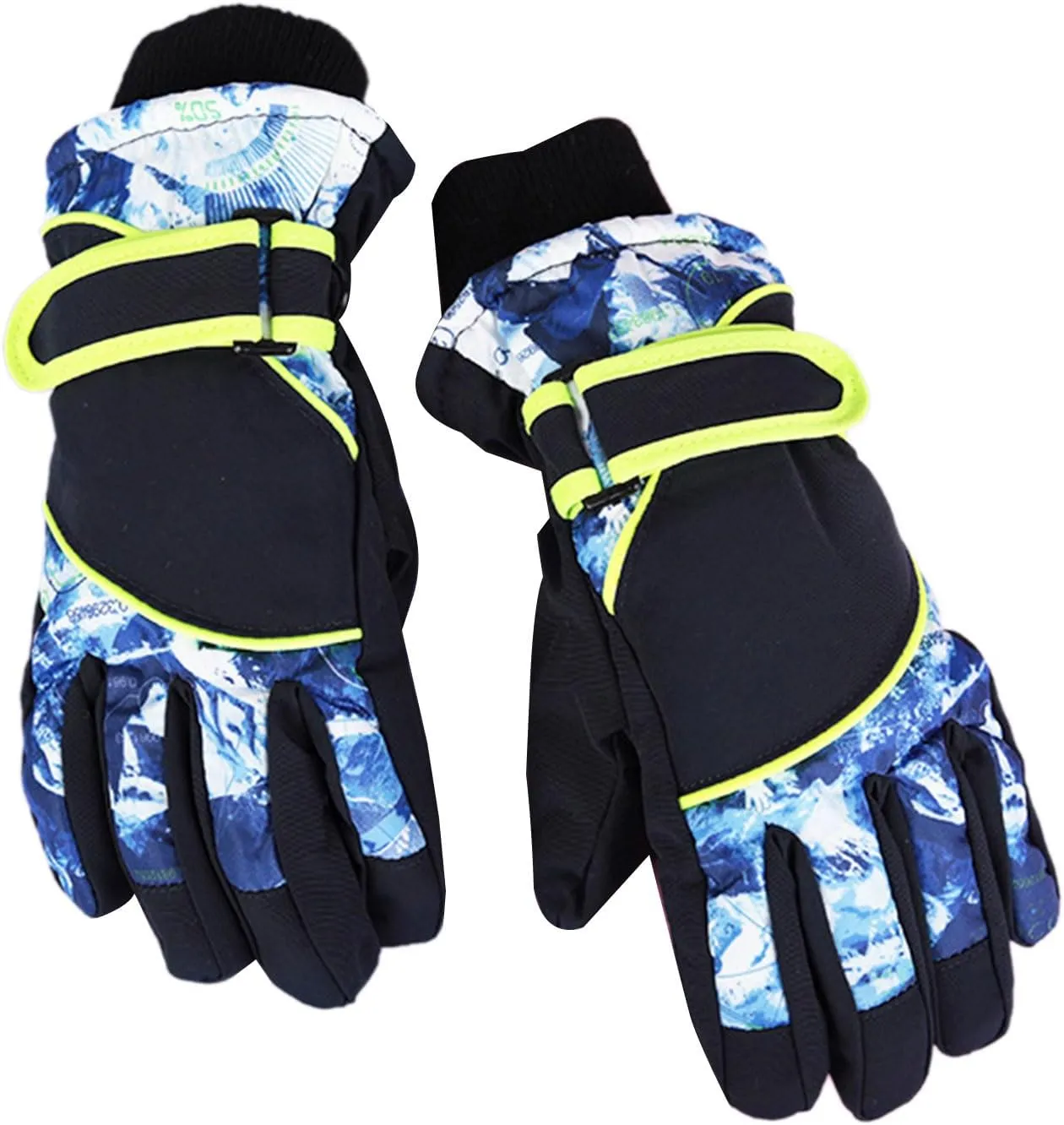 Kids Ski Gloves Children Winter Snow Mittens Boys Girls Outdoor Travel Sports Riding Thermal Gloves for 5-8 Years Kids