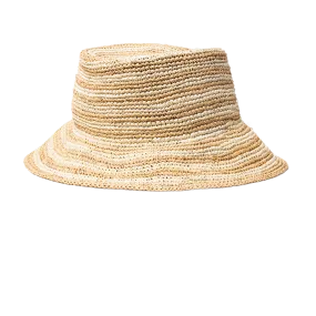 L Space Isadora Bucket Hat - Natural Stripe