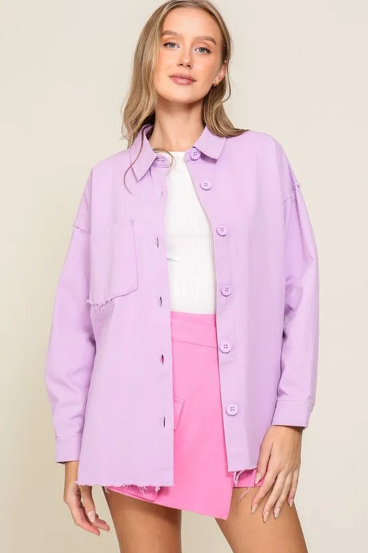 Lilac Button Down Shirt