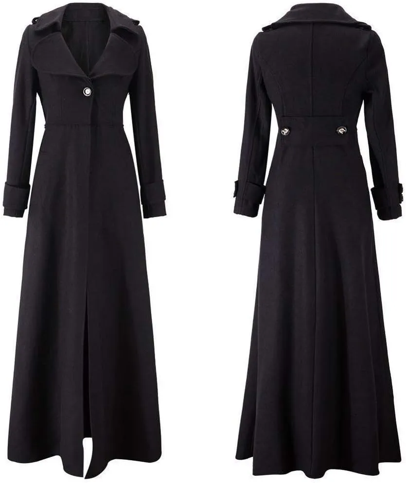 Long Winter Wool Coat for Women Solid Pocket Cardigan Button Top Sweater Knit Hooded Coat Winter Casual Notch Lapel