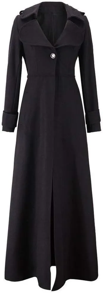 Long Winter Wool Coat for Women Solid Pocket Cardigan Button Top Sweater Knit Hooded Coat Winter Casual Notch Lapel