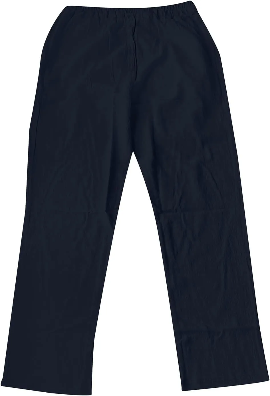 Mens Casual Linen Pants Elastic Waist Drawstring Lightweight Trouser Casual 2024 Straight Leg with Pockets Trousers
