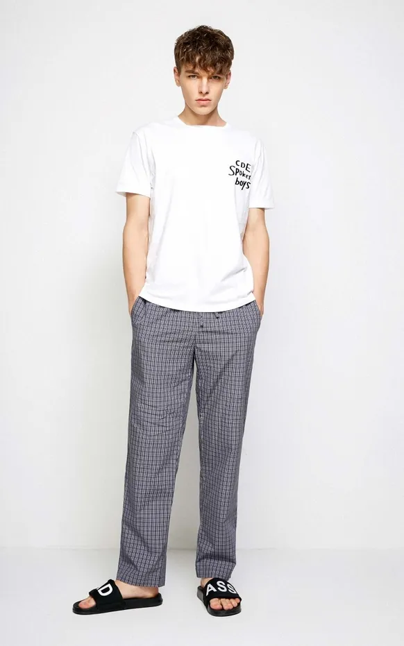 Men's Cotton Slim Fit Drawstring Pants