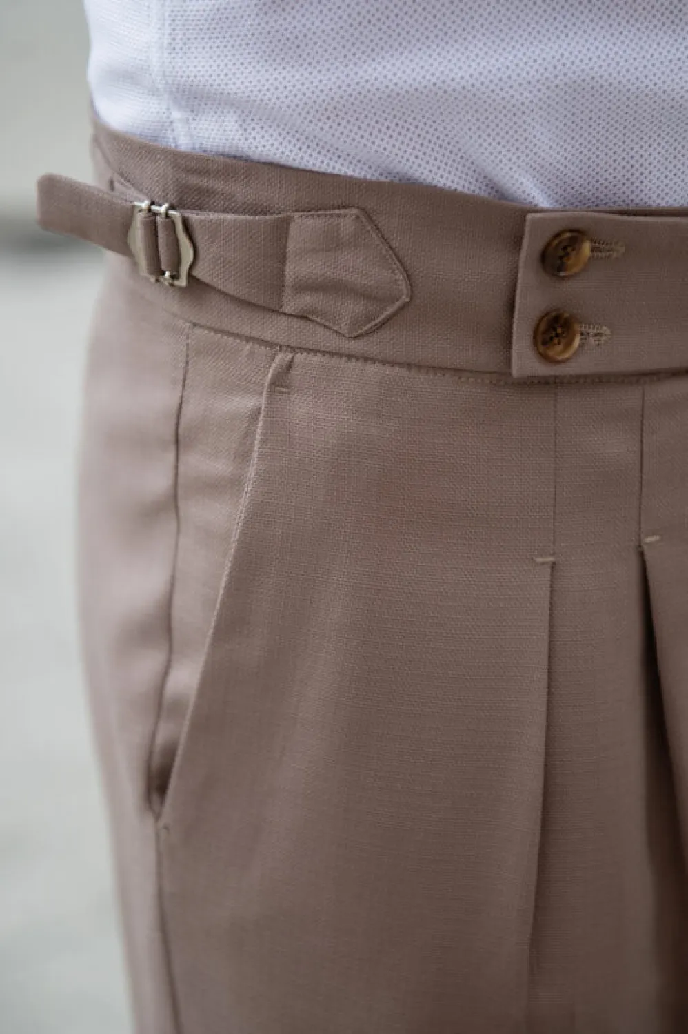 Men's Formal Pants Pleated Front Regular Fit Trousers