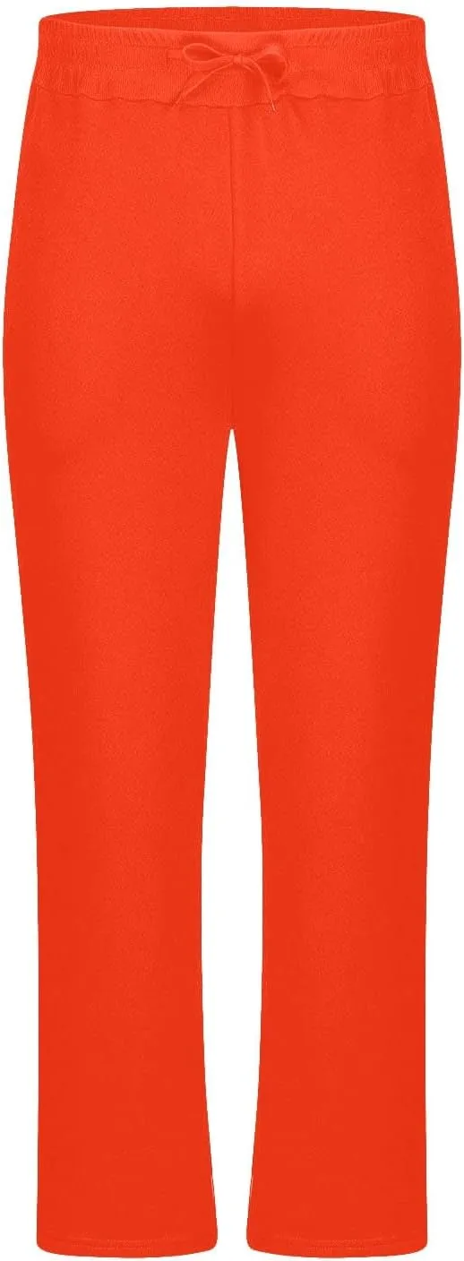 Men's Wide Leg Pants for Curvy Women,Stretchy Comfortable Lounge Pants