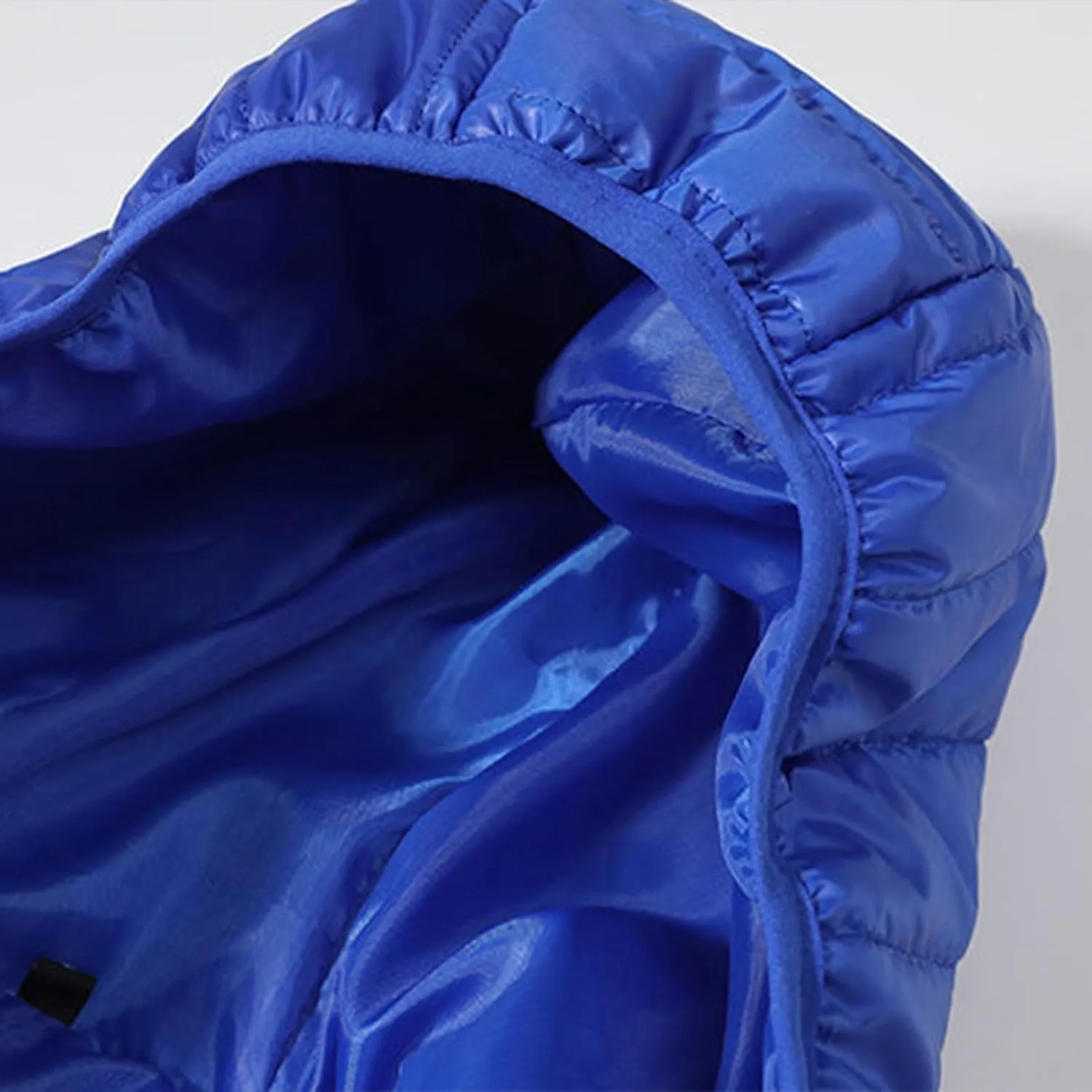 Men's Winter Jacket Light Quilted Puffer Jacket Fashion American Flag Print Jackets Water-Resistant Hooded Down Coat