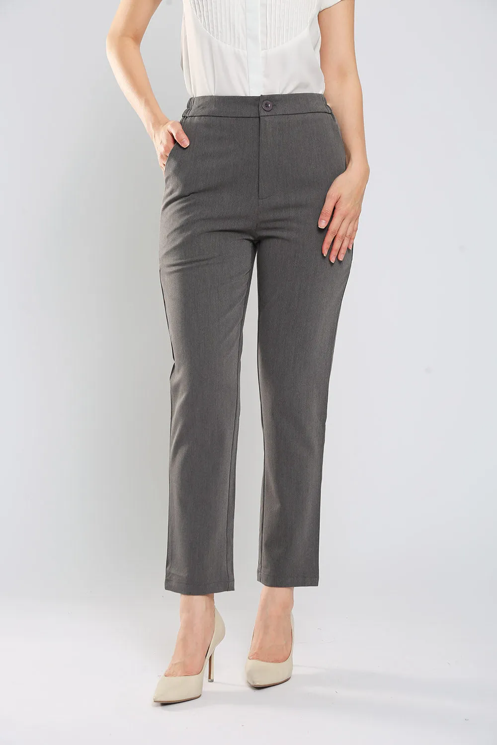 Monalise Tailored Pants in Grey