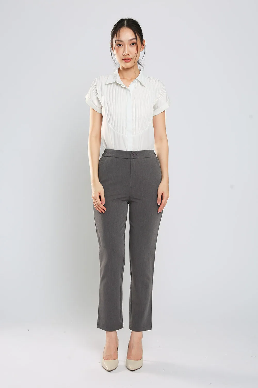 Monalise Tailored Pants in Grey