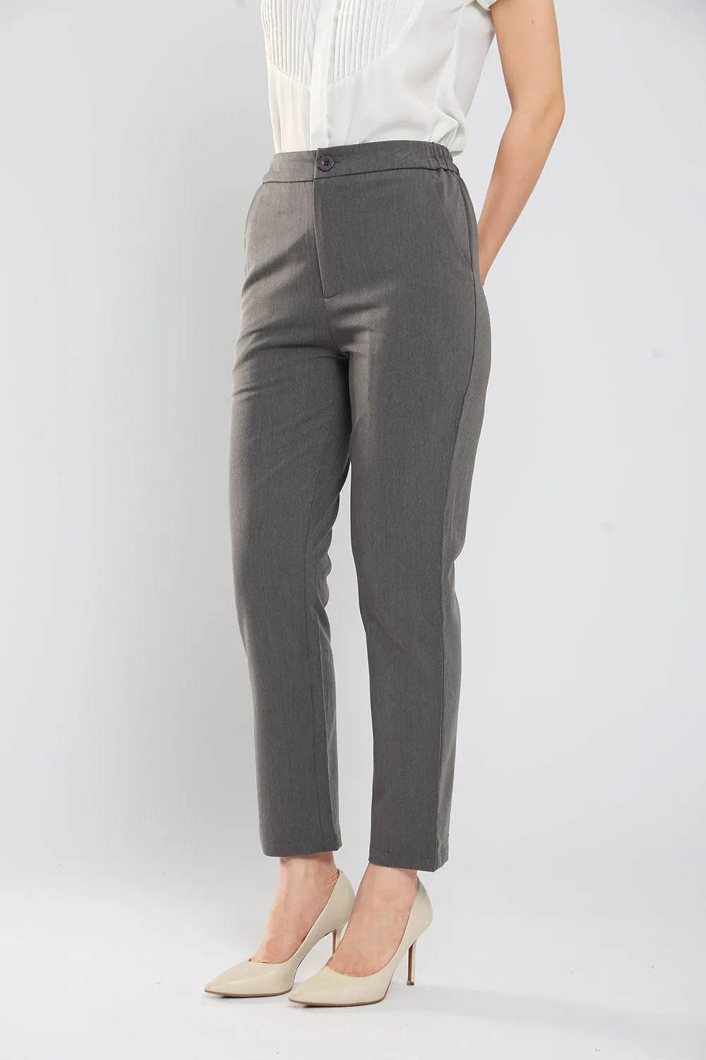 Monalise Tailored Pants in Grey