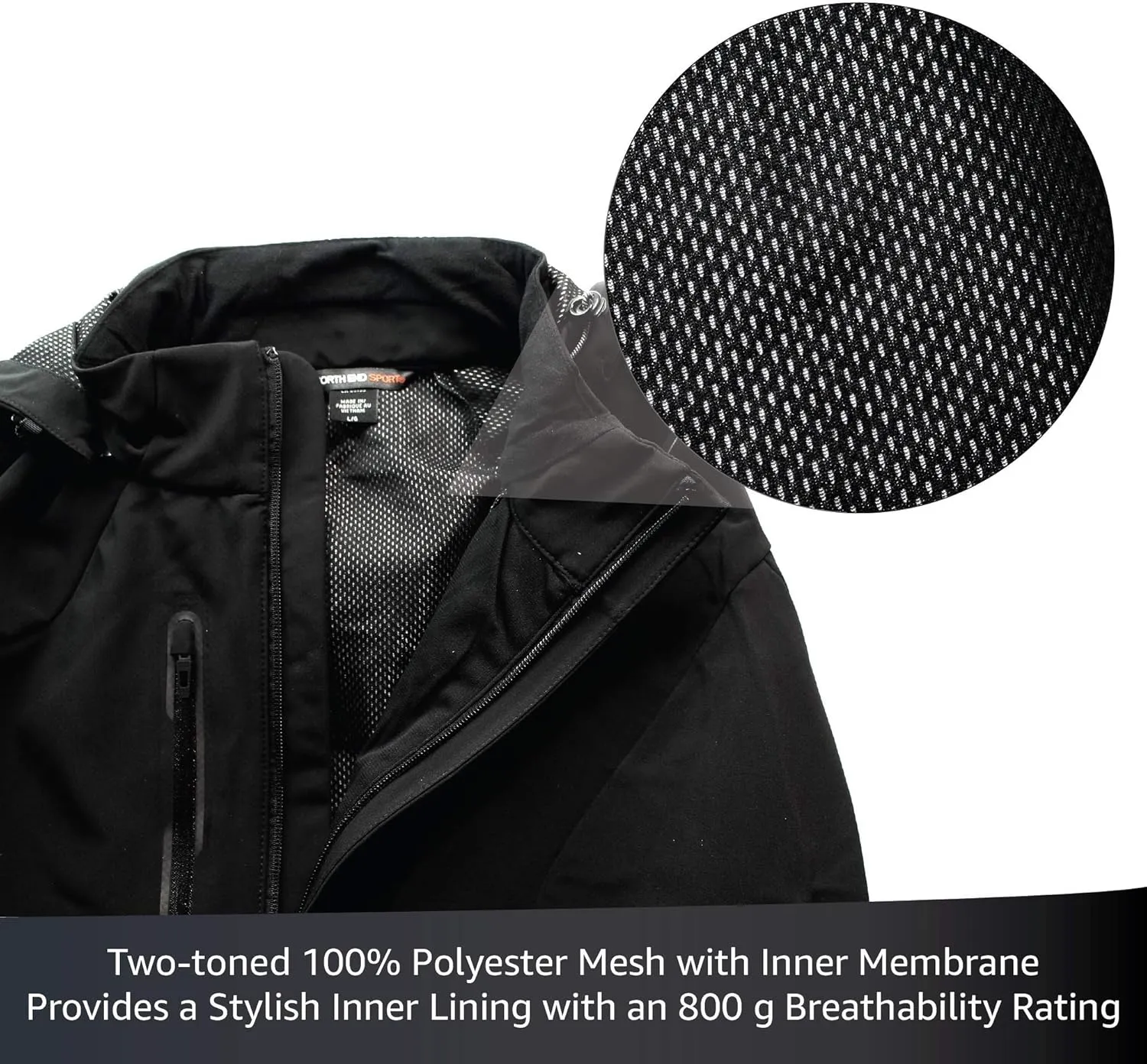 North End City Soft Shell - Men's Lightweight Water Resistant and Wind Resistant Jacket