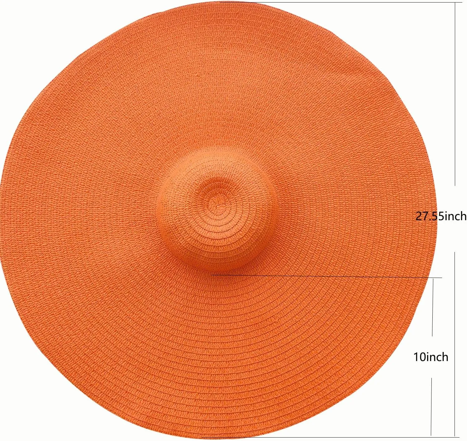Oversized Beach Straw Hats for Women Extra Large Wide Brim Beach Hat Foldable Roll up Floppy Sun Hat