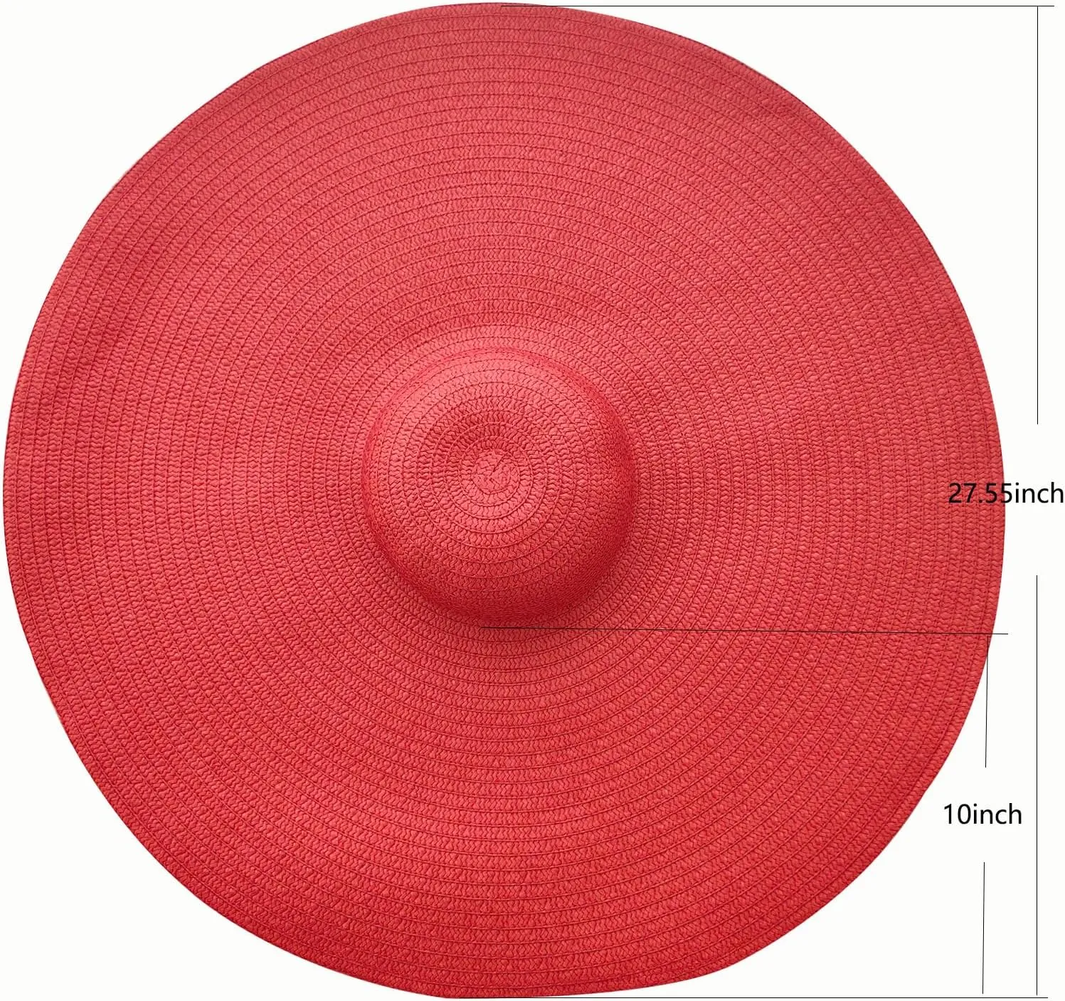 Oversized Beach Straw Hats for Women Extra Large Wide Brim Beach Hat Foldable Roll up Floppy Sun Hat