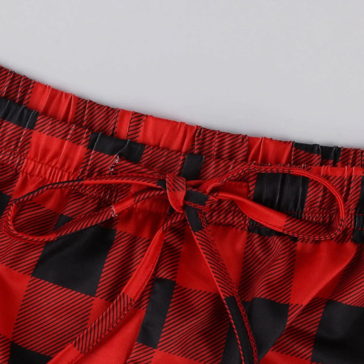 Pajamas Pants for Women 2024 Plaid Pants Soft Comfy Stretchy Drawstring Christmas Sleep Botton Pants