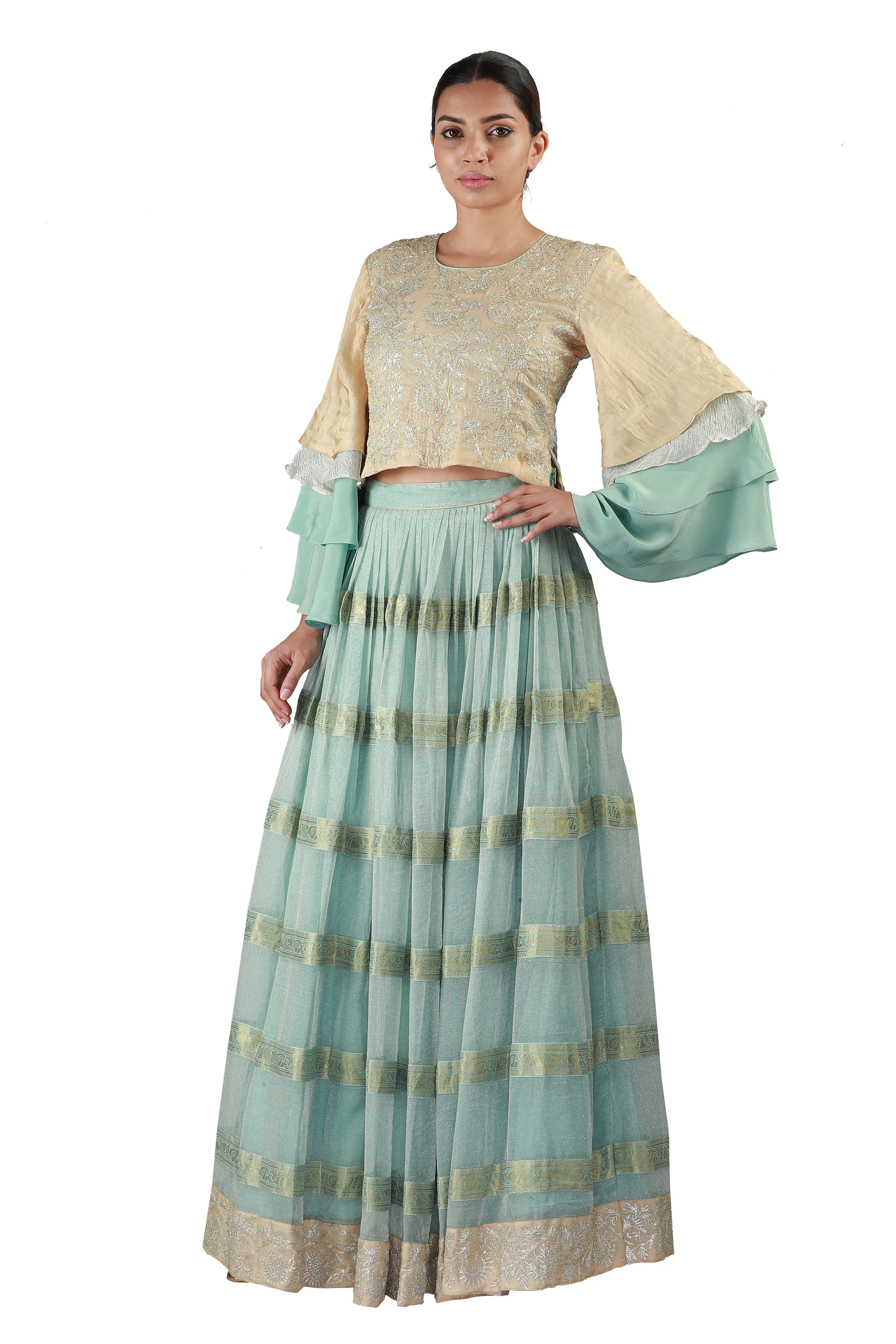 Powder Blue Lehenga