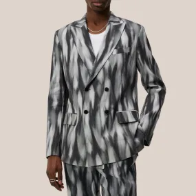 Printed Double Breasted Blazer - Multi
