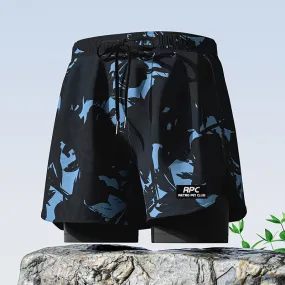 Professional men's double-layer boxer shorts suit