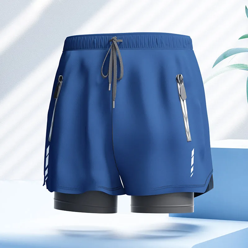 Professional men's double-layer boxer shorts suit