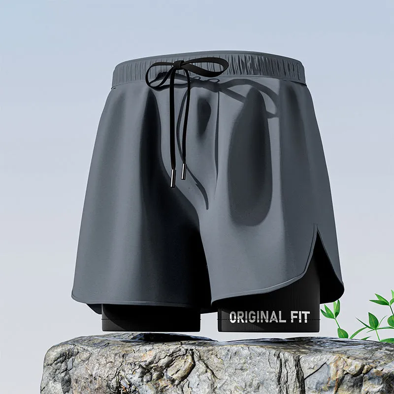 Professional men's double-layer boxer shorts suit