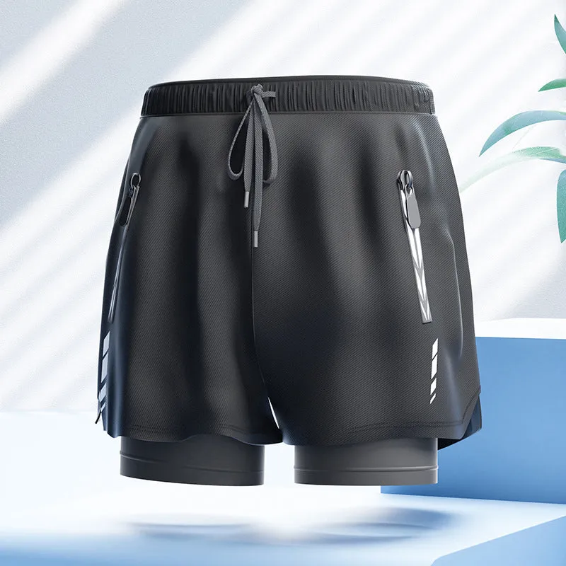 Professional men's double-layer boxer shorts suit