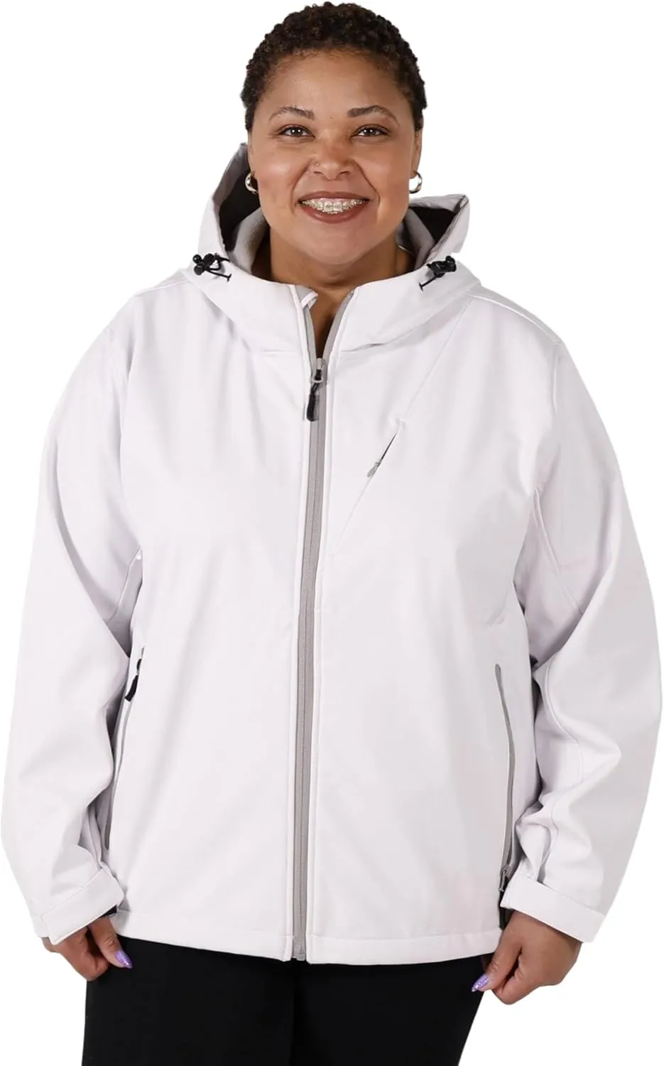 Pulse Women's Plus Size Soft Shell Jacket 1X 2X 3X CLEARANCE