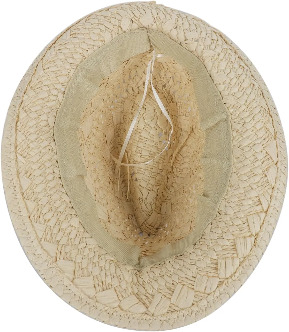 PURFUN Kids Short Brim Fedora Hat Girls Boys Jazz Trilby Hat Anti-UV UPF 50 Travel Beach Panama Hat Straw Hats for 2-6 Yrs