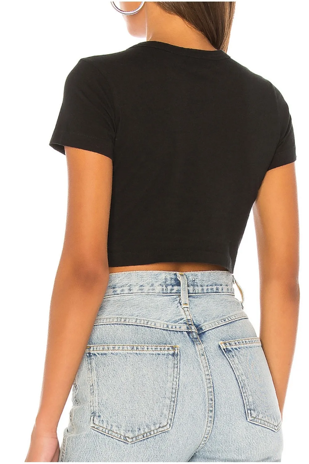 Ray Black Crop Top