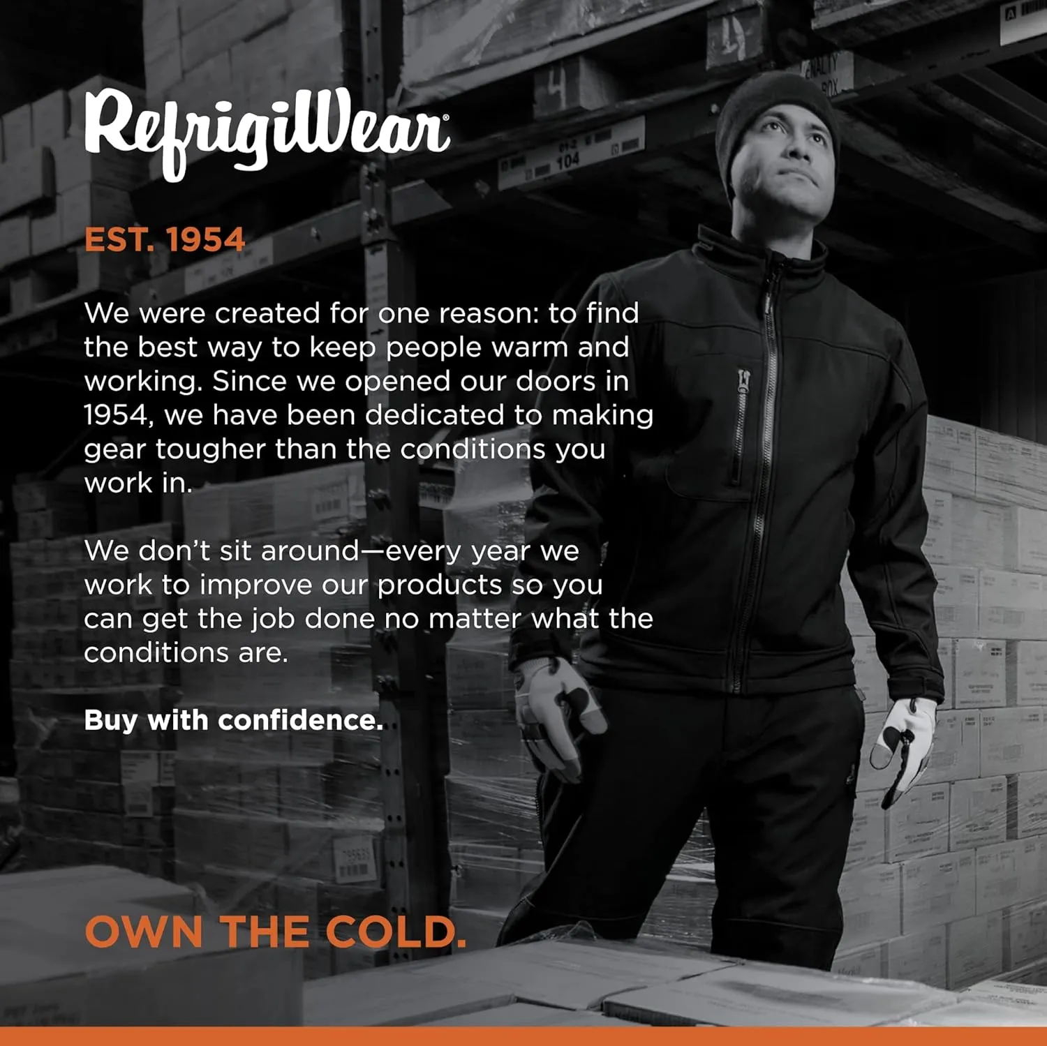 RefrigiWear Water-Resistant Insulated Softshell Jacket with Soft Micro-Fleece Lining