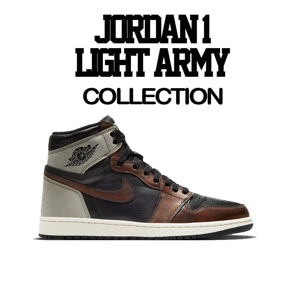 Retro 1 Light Army ST Palms Shirt