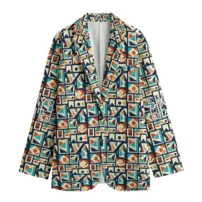 Sixty Eight 93 Logo White & Black Women's Leisure Blazer #10
