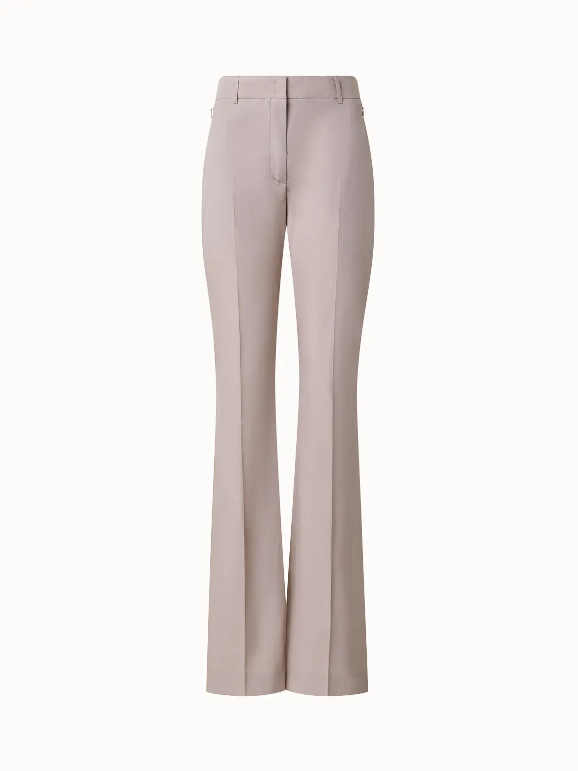 Slight Bootcut Cotton Poplin Pants
